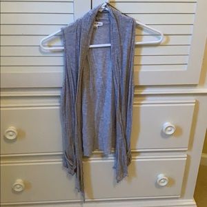 Grey sleeveless sweater